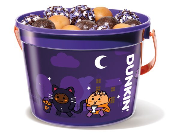 Dunkin' glow-in-the-dark Halloween Munchkins Bucket