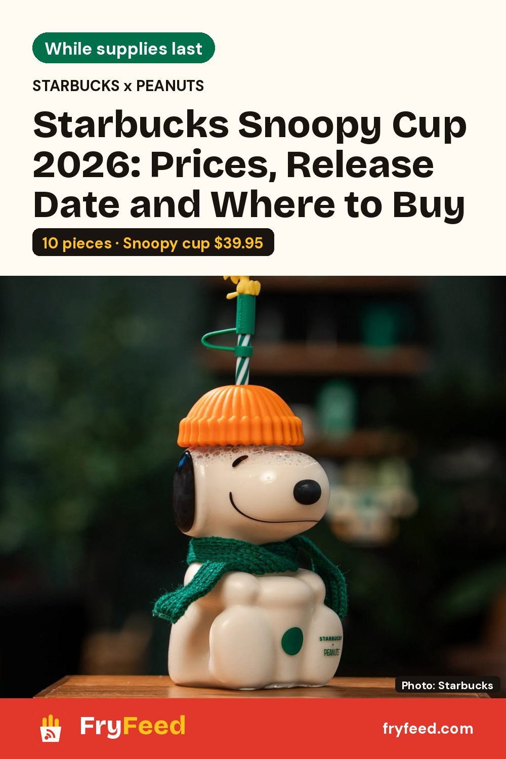 Starbucks Snoopy Cup 2026: Prices, Release Date and the Full Peanuts Collection